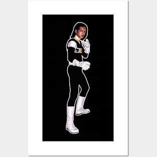 Power Rangers In Space Black Posters and Art